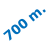 700 m.